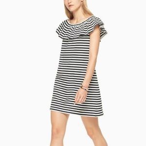 Kate Spade Broome Street Off the Shoulder Stripe Dress